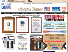 Tablet Screenshot of frameusa.com